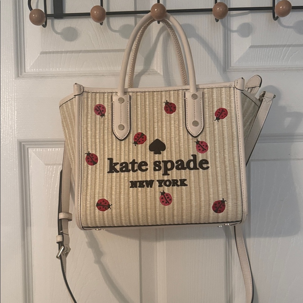 kate spade Cream and Red Ladybug Satchel